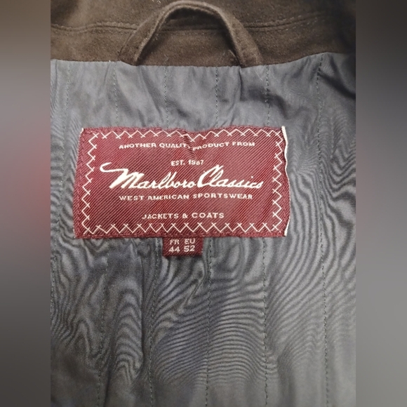 Marlboro Classics Vintage GUC Fully Lined Dark Brown Jacket Size EU 52 - Picture 15 of 16